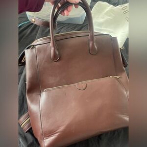 A New Day Brown Backpack Purse